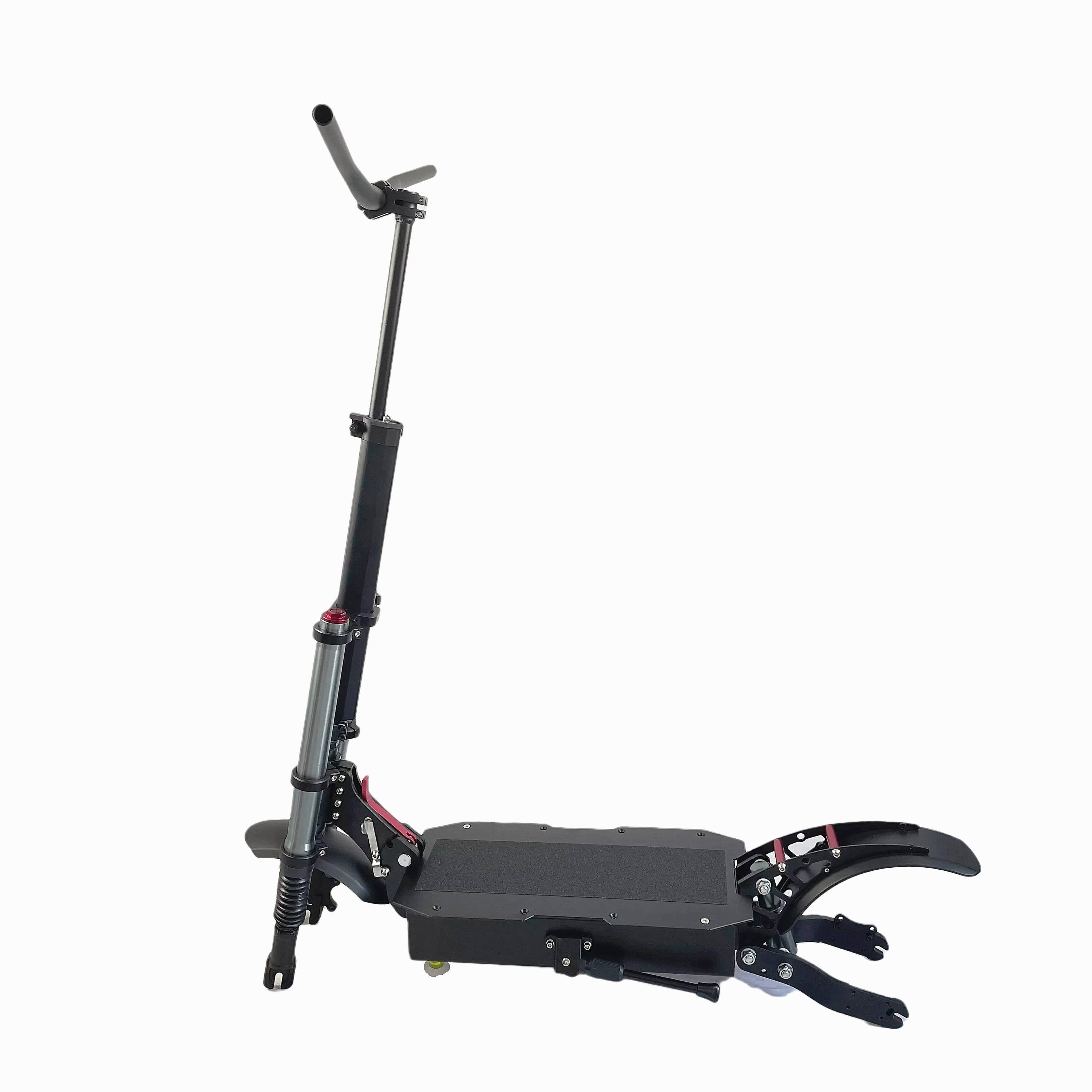 Folding 11 Inch 60V 52V Stand Up Custom Diy Aluminium Alloy Front Rear Suspension Electric Scooter Frame Body Set With Forks
