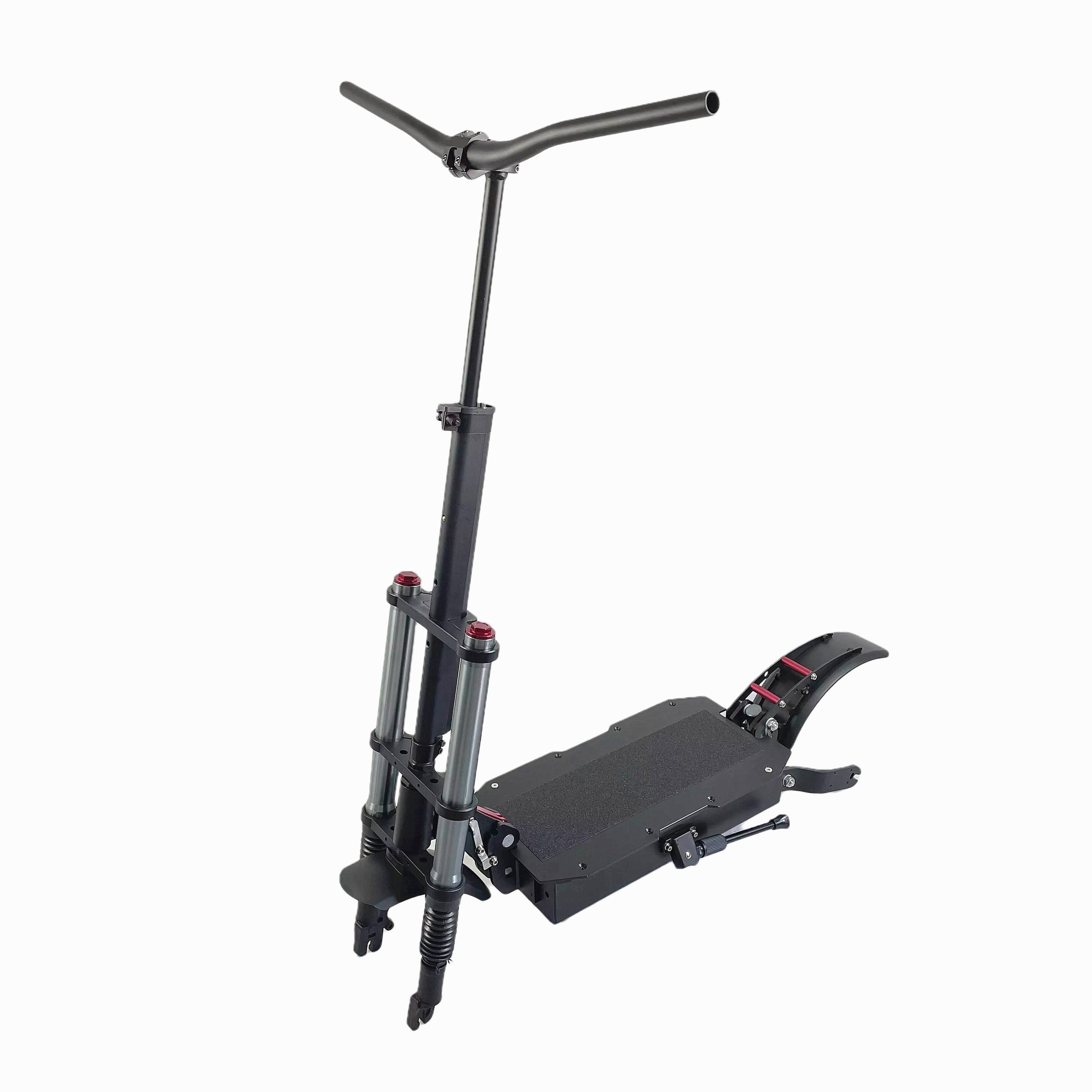 Folding 11 Inch 60V 52V Stand Up Custom Diy Aluminium Alloy Front Rear Suspension Electric Scooter Frame Body Set With Forks