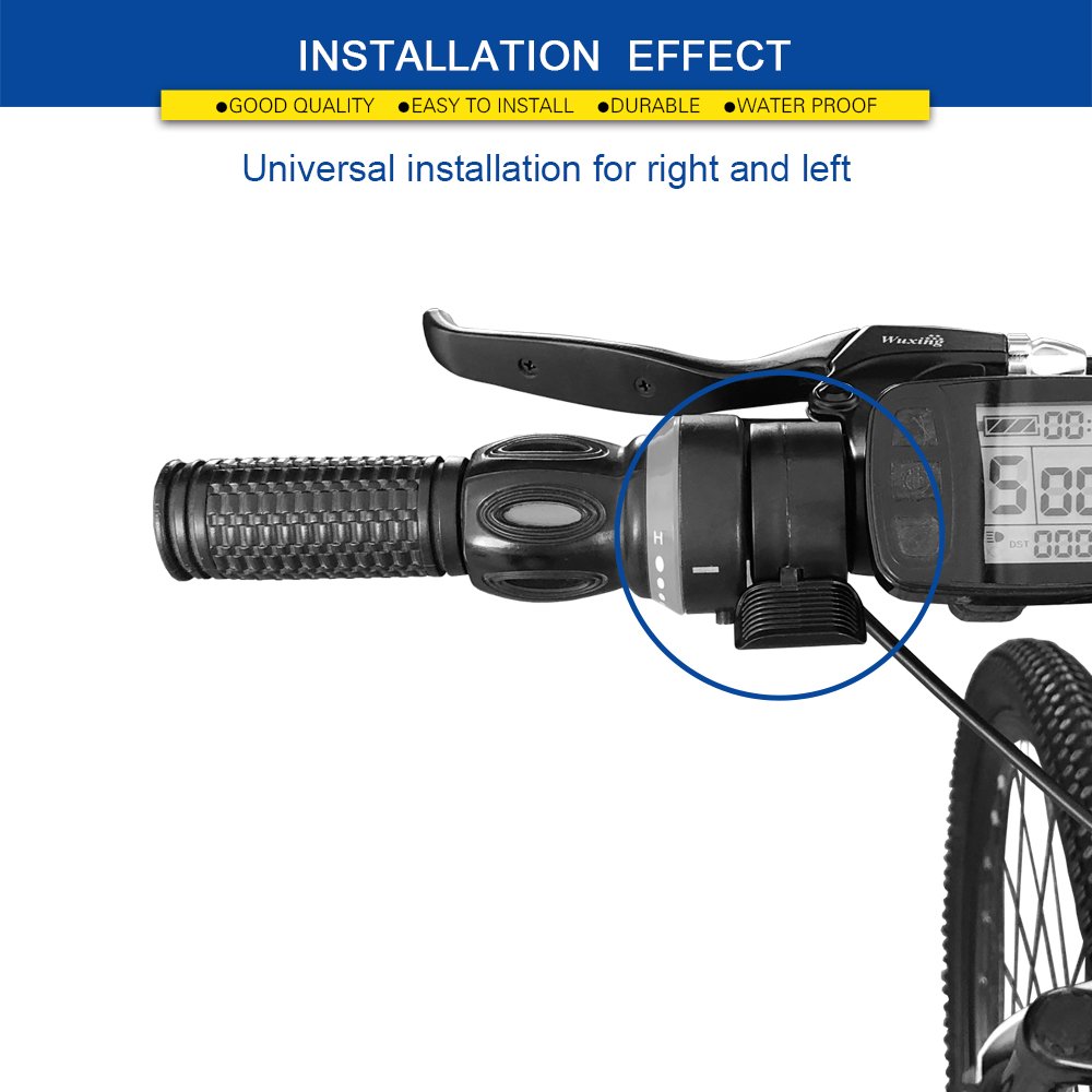 Electric Scooter Bicycle 130X Thumb Throttle ebike 3 Pin Waterproof SM Connector Electric Bike Accessories