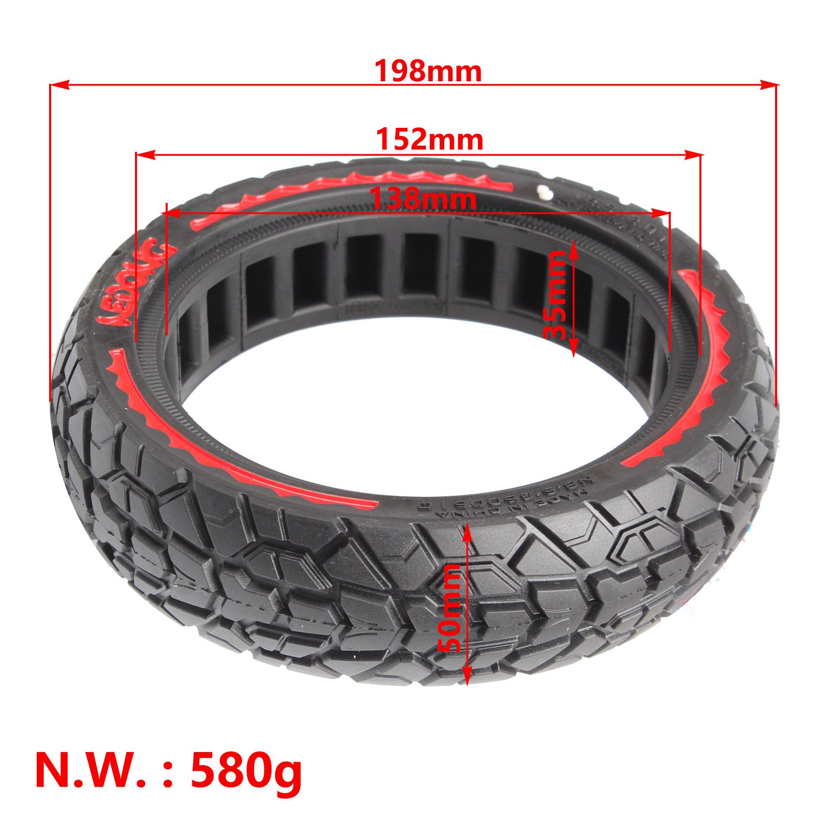 New Image 8.5*2.0 Off Road Solid Tire 8.5 inch Colorful Solid Tyre for Xiaomi M365/Pro/Pro 2/1S Scooter Tyre replacement