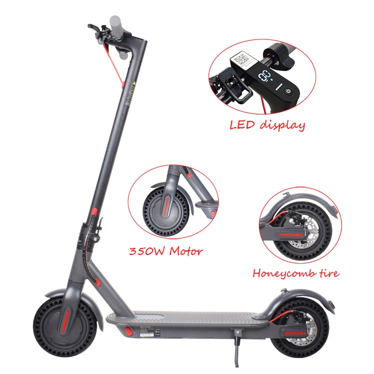 Most Popular Factory Direct Supply 8.5 inch Foldable Electric Scooter 25km/h 350W with APP Electric Motorcycle