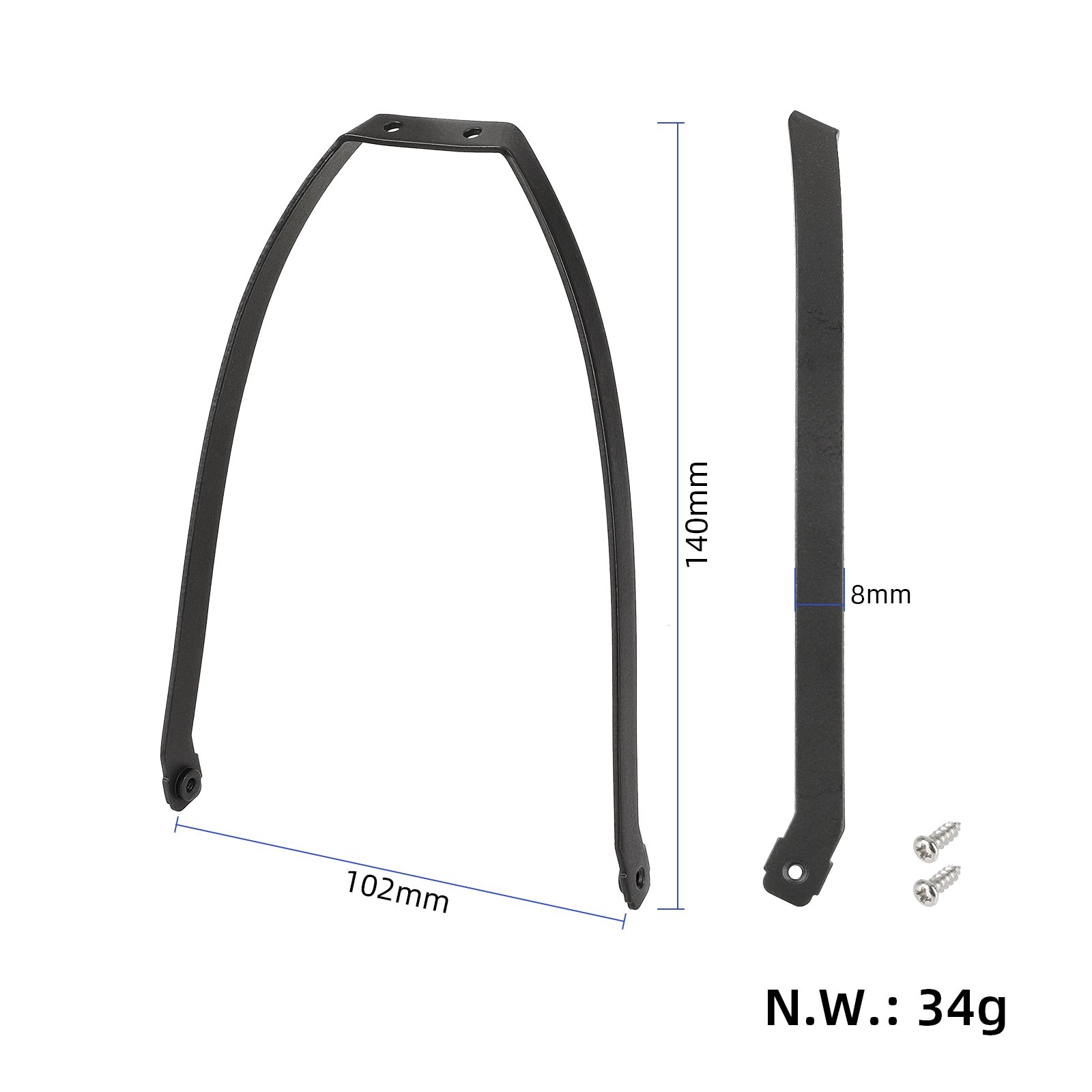 Electric Scooter Metal Rear Fender Bracket For Xiaomi Mi4 Pro E-Scooter Rear Fender Holder Replacement Parts Accessories