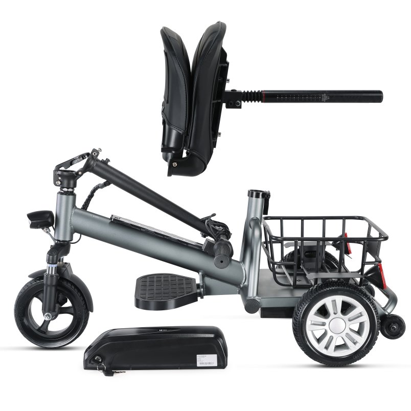 Elderly 250W 3 Wheels Lithium Battery Electric Scooter for disabled people