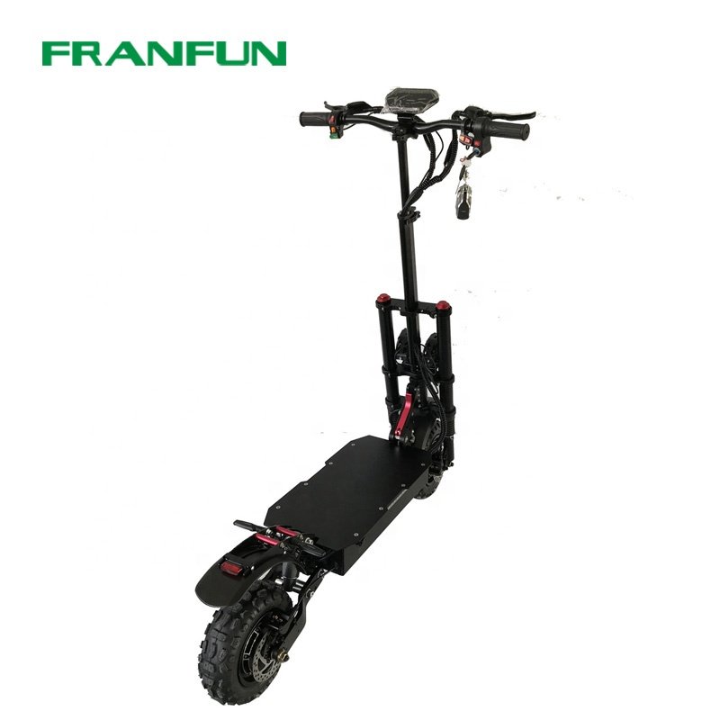 Market trendy Big power 3200W Dual motor dual controller 65KM/H high speed dualtron electric scooter