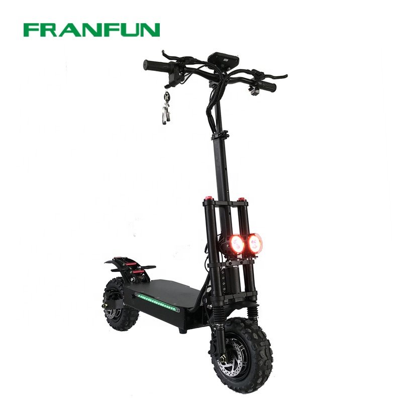 Market trendy Big power 3200W Dual motor dual controller 65KM/H high speed dualtron electric scooter