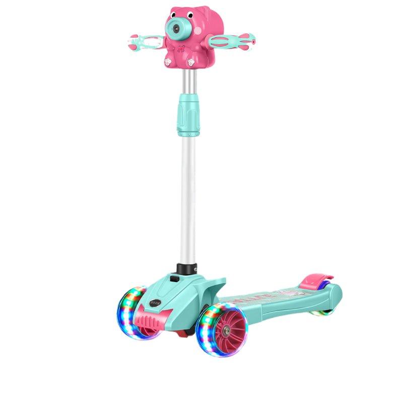 Scooters wholesale outdoors kids folding light balance scooter toys with plastic seat pu flashing wheel for toddler