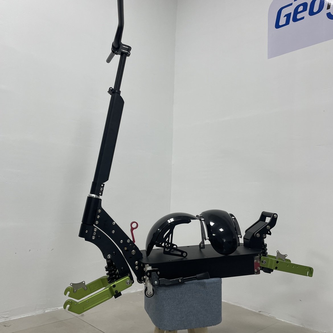 Electric scooter spare parts and accessories aluminum alloy hydraulic spring integrated shock absorber frame