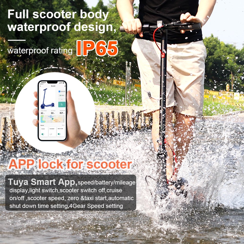 2024 new design cheap TUYA APP control e- bike 350w motor electric scooters two wheels electric scooter for adults
