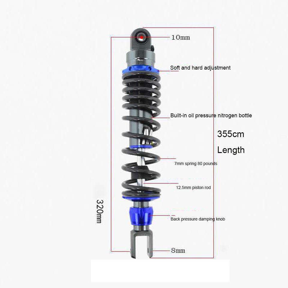 320mm suspension motorcycle shock absorber for yamaha tank zuma 125 accessories 2023