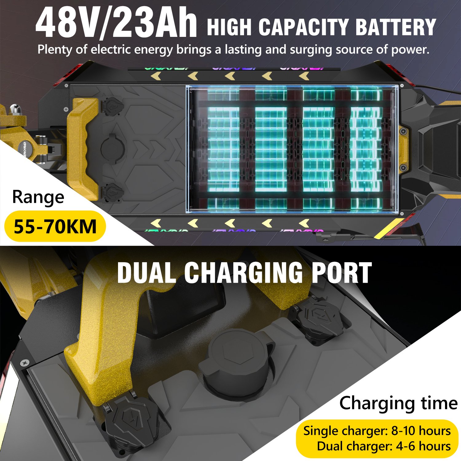 US EU UK Stock Powerful E Scooter iENYRID ES60 Manufacturers 2400W Dual Motor 60KMh Speed Folding Dual Motor Electric Scooter