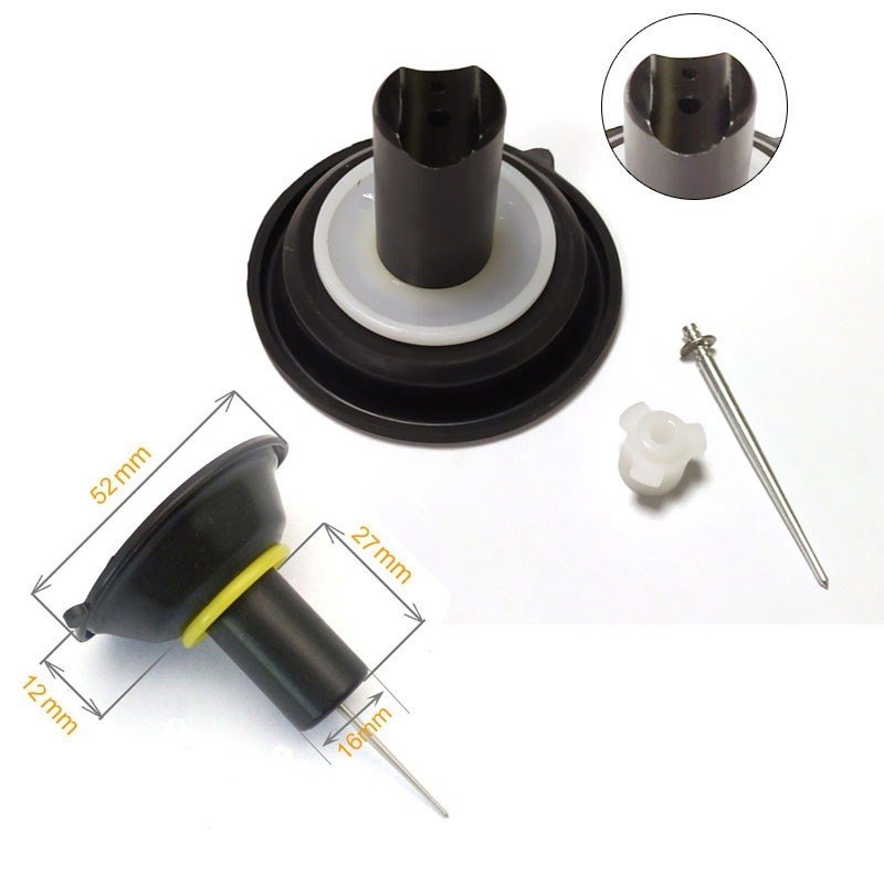 Carburetor Diaphragm 16mm 18mm 22mm 24mm for Motorcycle with Slide Needle for GY6 49 50 125 150cc Scooter PD24 PD18J Plastic Bag
