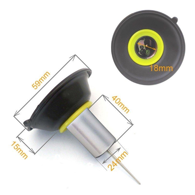 Carburetor Diaphragm 16mm 18mm 22mm 24mm for Motorcycle with Slide Needle for GY6 49 50 125 150cc Scooter PD24 PD18J Plastic Bag