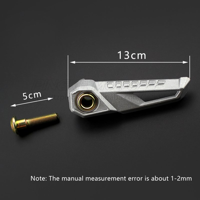Aluminum Alloy Rear Footrest for 150cc BWS Electric Motorcycle Pedal with Bracket Mounting Motorcycle Body System Accessory