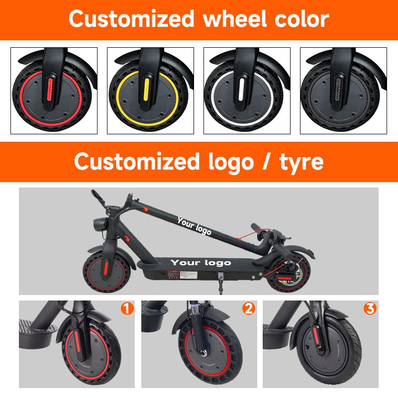 Folding Adult Electric Scooter china factory 2024 Products 8.5 Inch Black Electronic Unisex Aluminum Alloy 36V
