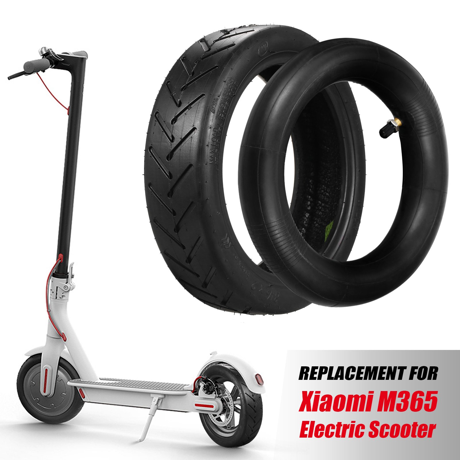 EU Stock Xiaomi Electric Scooter Rubber Tire 8 1/2x2 Upgraded Thicken Inner Tube 8.5 Inch M365 Pro Front Rear Tyres