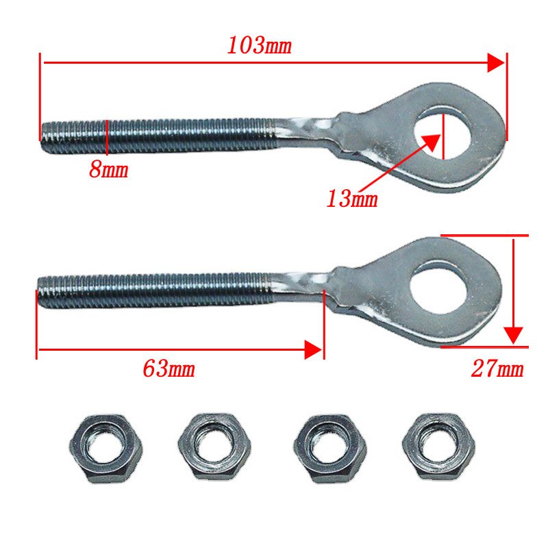 Chain Axle Adjuster Adjusters chain tensioner for 50cc 70cc 90cc 125cc 250cc Chinese Coolster Kazuma Peace ATV 4 wheel Dirt Bike