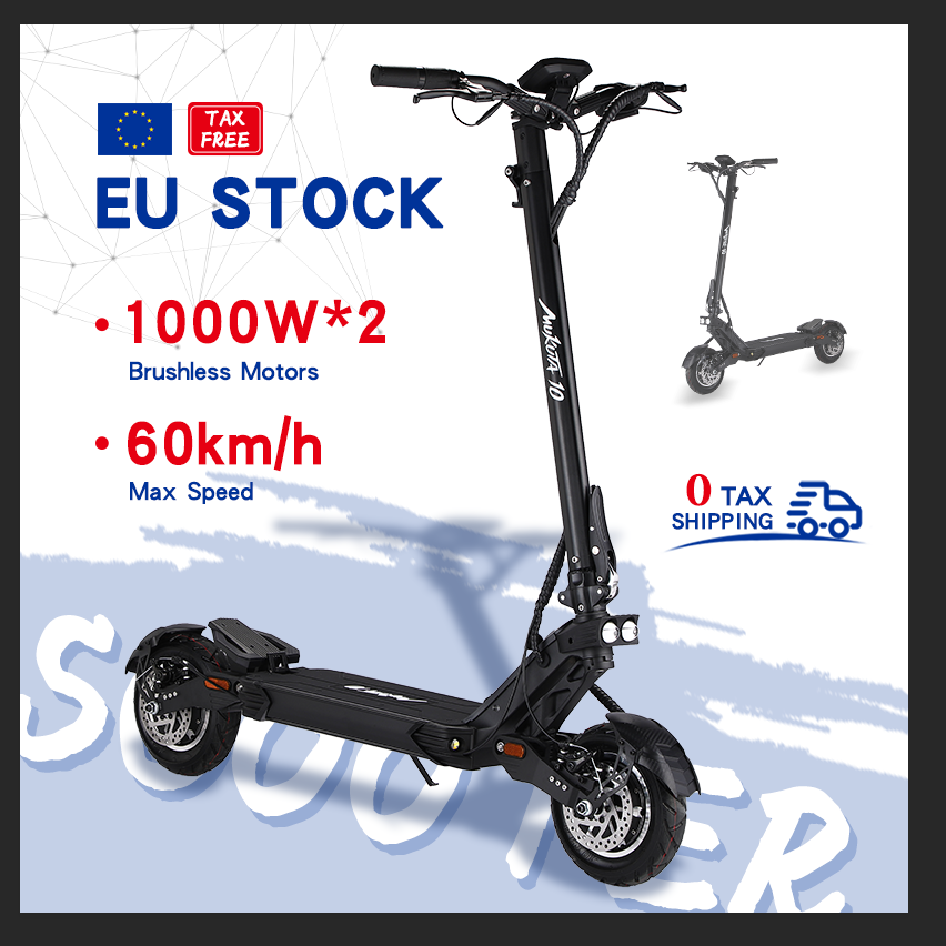 2023 52V 1000W ASAP10 Portable Small Mobility Folding Two Wheeled 52V Electric Scooter