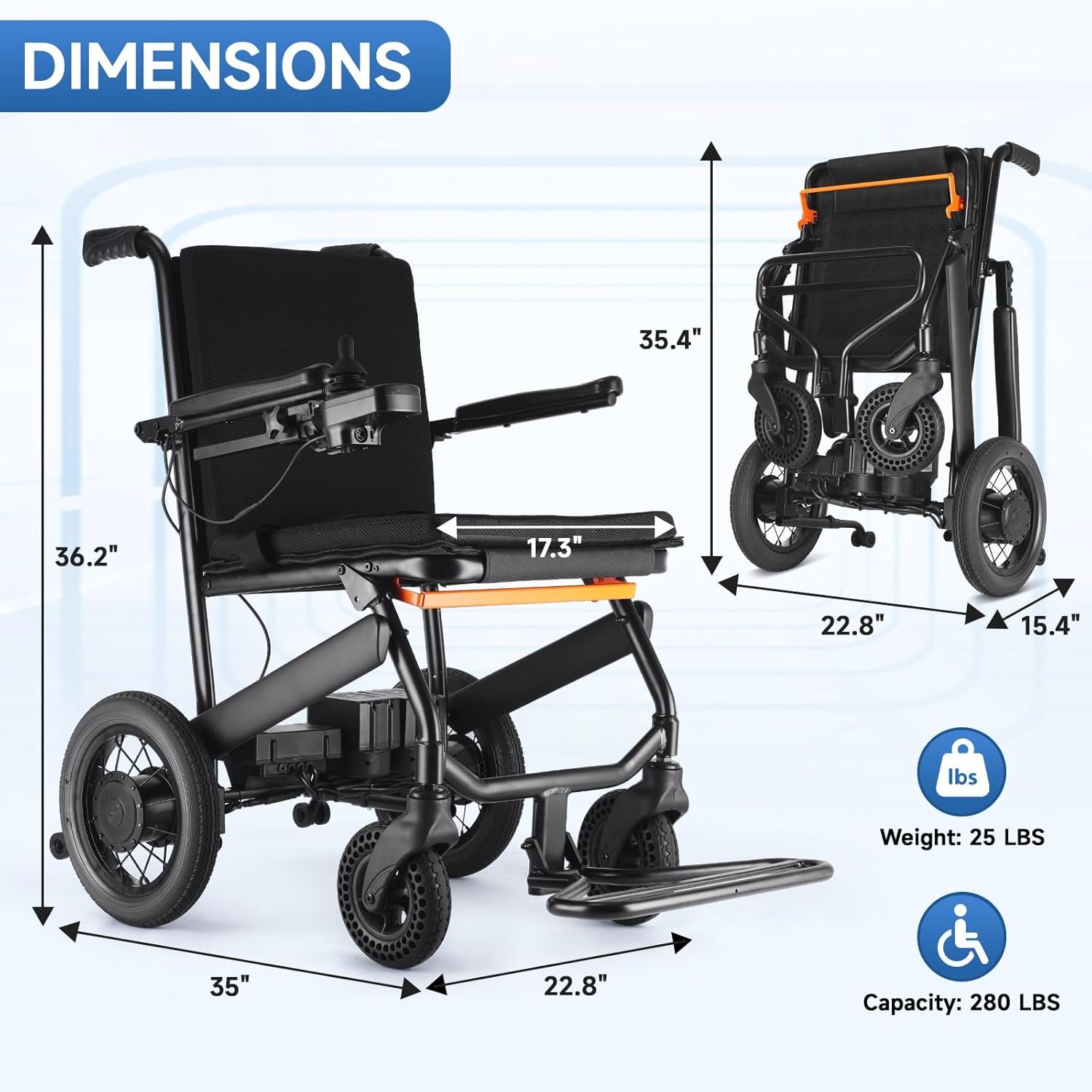 Travel Lightweight Power Motorized Mobility Scooters Electric 4 Wheels