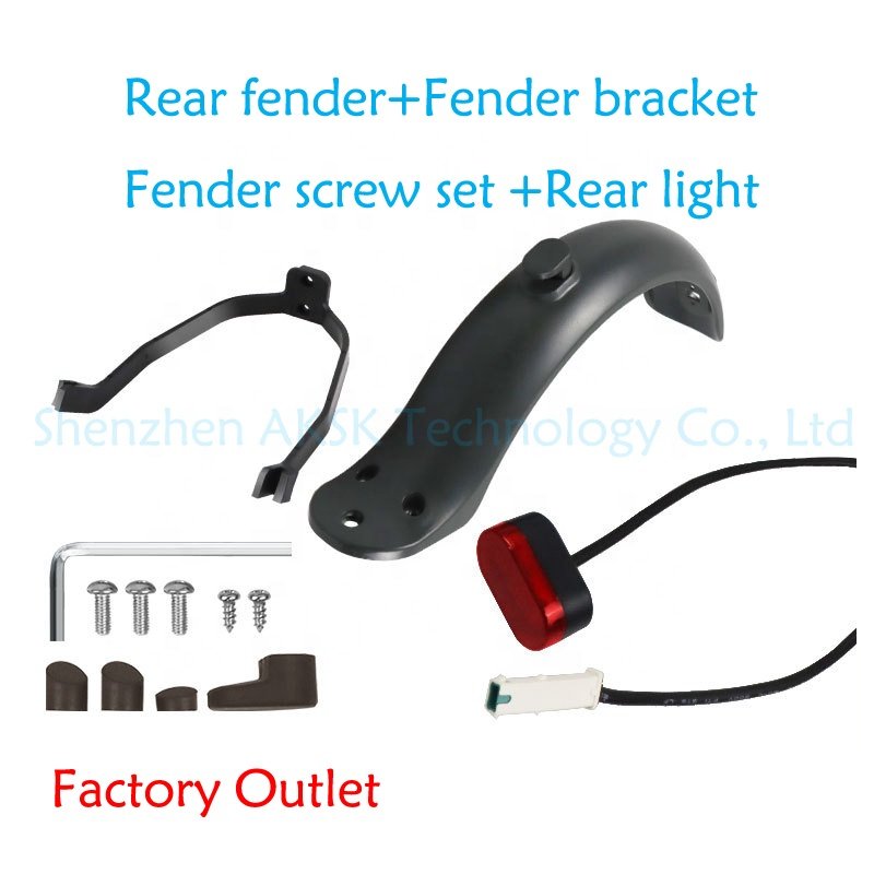 Fender Screw Rear Folder Hook Rear Light Rear Fenders Fender Bracket Set For Xiaomi Mijia M365 PRO Electric Scooter Accessories