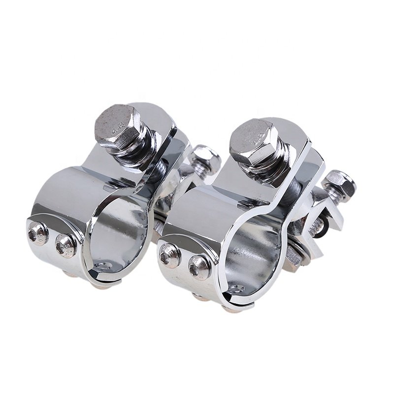 CNC Aluminum Motorcycle Part 8mm Universal Pedals Folded Footrest Footpeg For Motorcycles Mopeds Karts Scooters Chrome