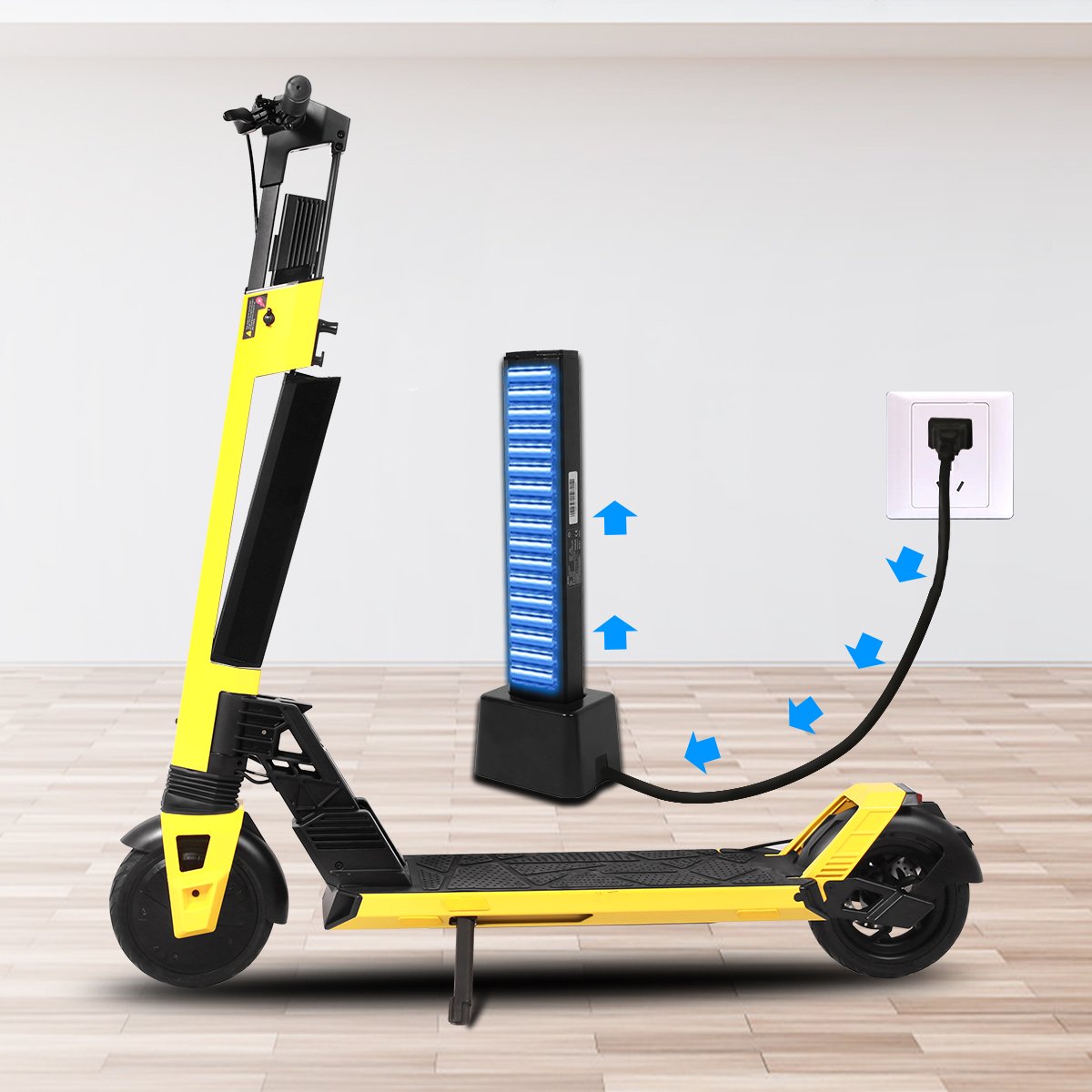 10 inch 36v 55-60km long range Scooters Electric 350W 500W Dual Battery E Scooter Eu Warehouse Powerful Adult Electric Scooters