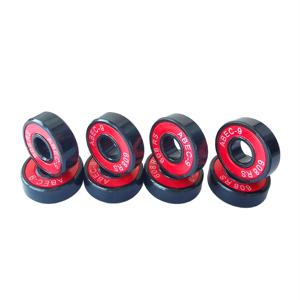 Custom Black Chrome Steel Scooter Bearing in 608RS ABEC-9 with OEM logo Skateboard Inline Skate bearings