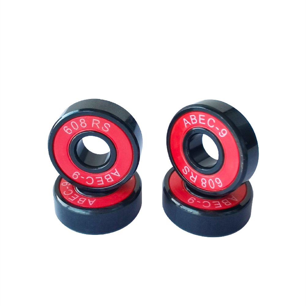 Custom Black Chrome Steel Scooter Bearing in 608RS ABEC-9 with OEM logo Skateboard Inline Skate bearings