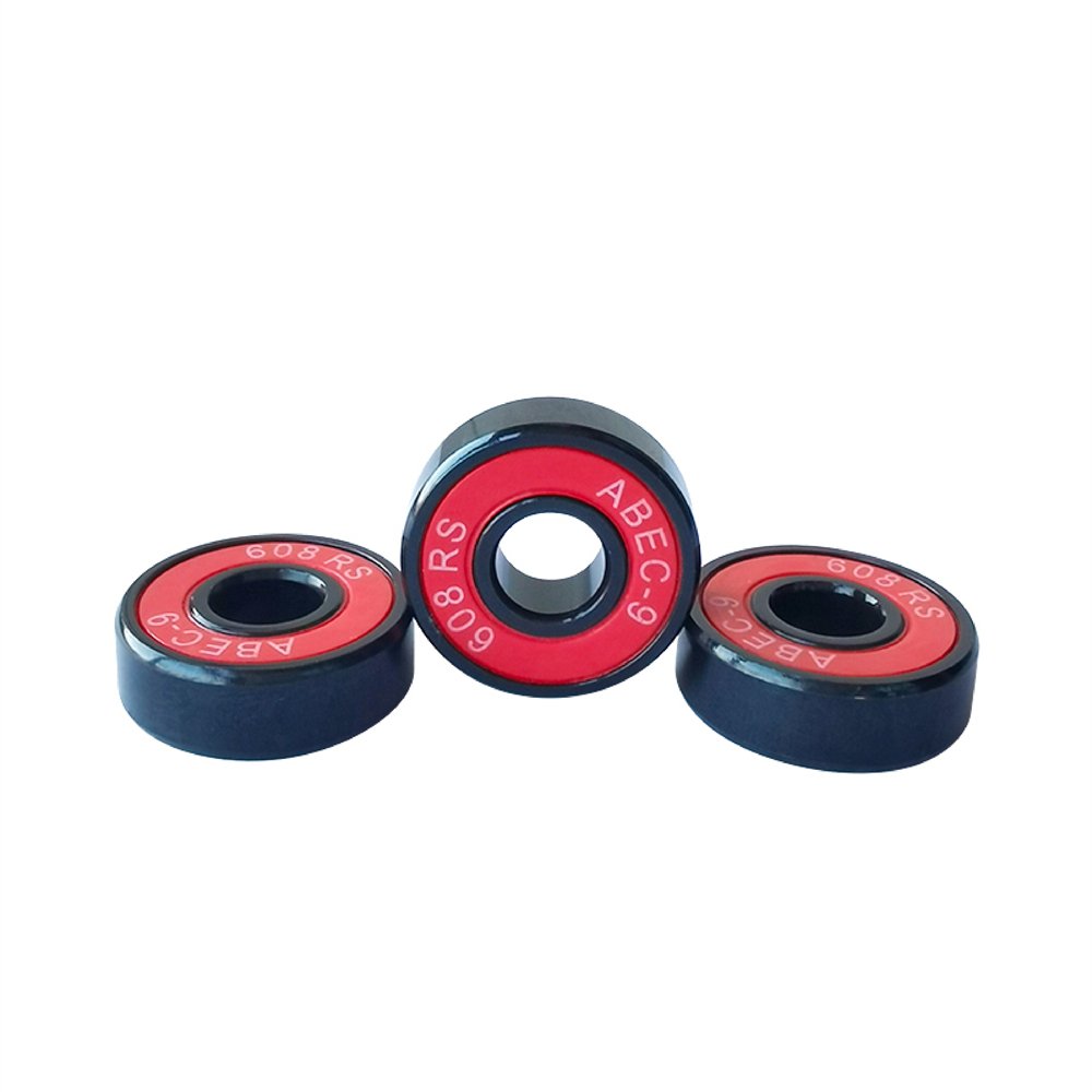 Custom Black Chrome Steel Scooter Bearing in 608RS ABEC-9 with OEM logo Skateboard Inline Skate bearings