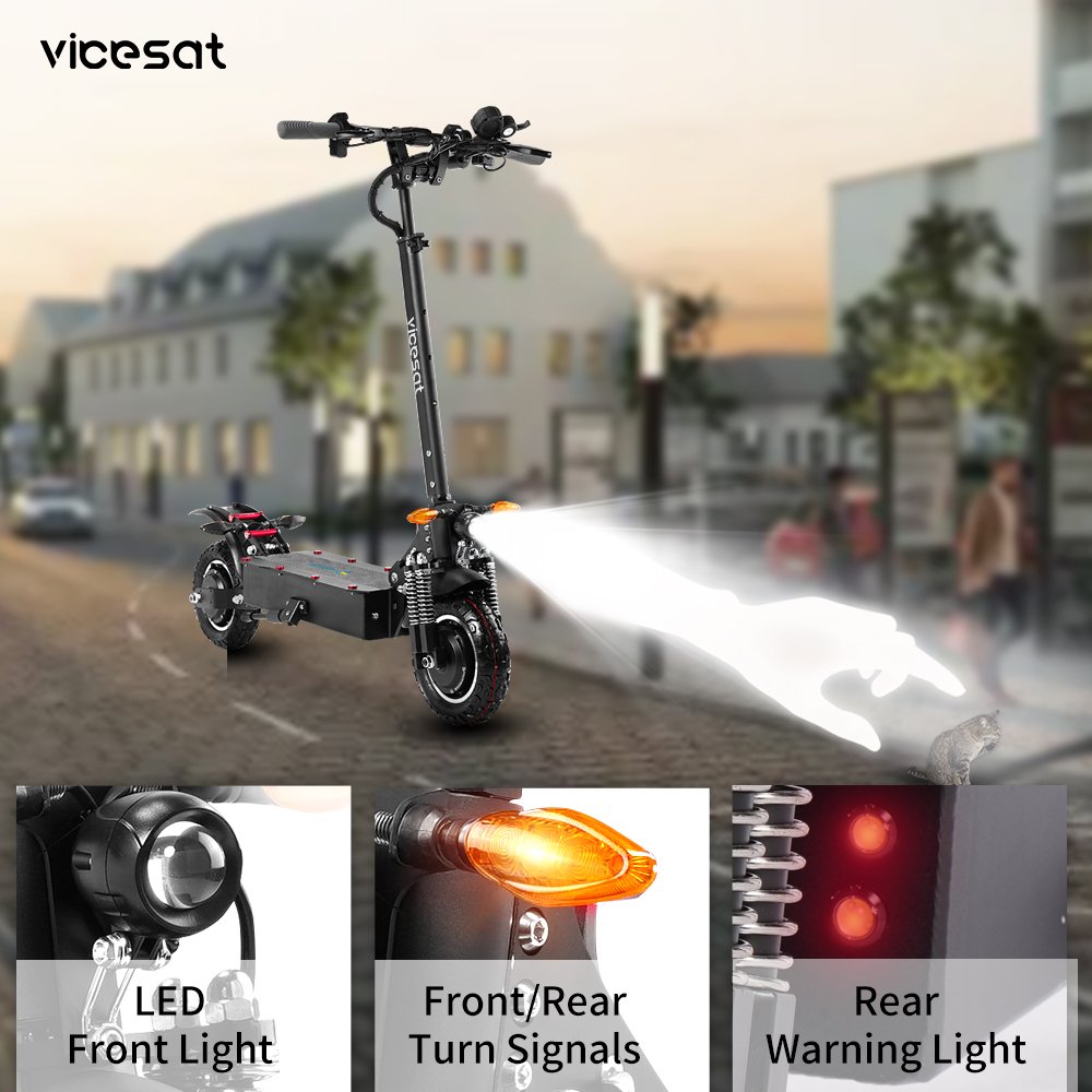 Best Selling 11Inch Offroad Fat Tire Driving Foldable With Seat 3000W Electric Scooter Dual Motor