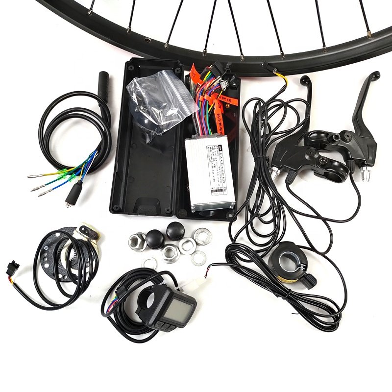 350W 24V 36V 48V Rear drive Rotary flywheel hub motor kit for Electric Bikes Parts Repair Replacement Conversion Kit