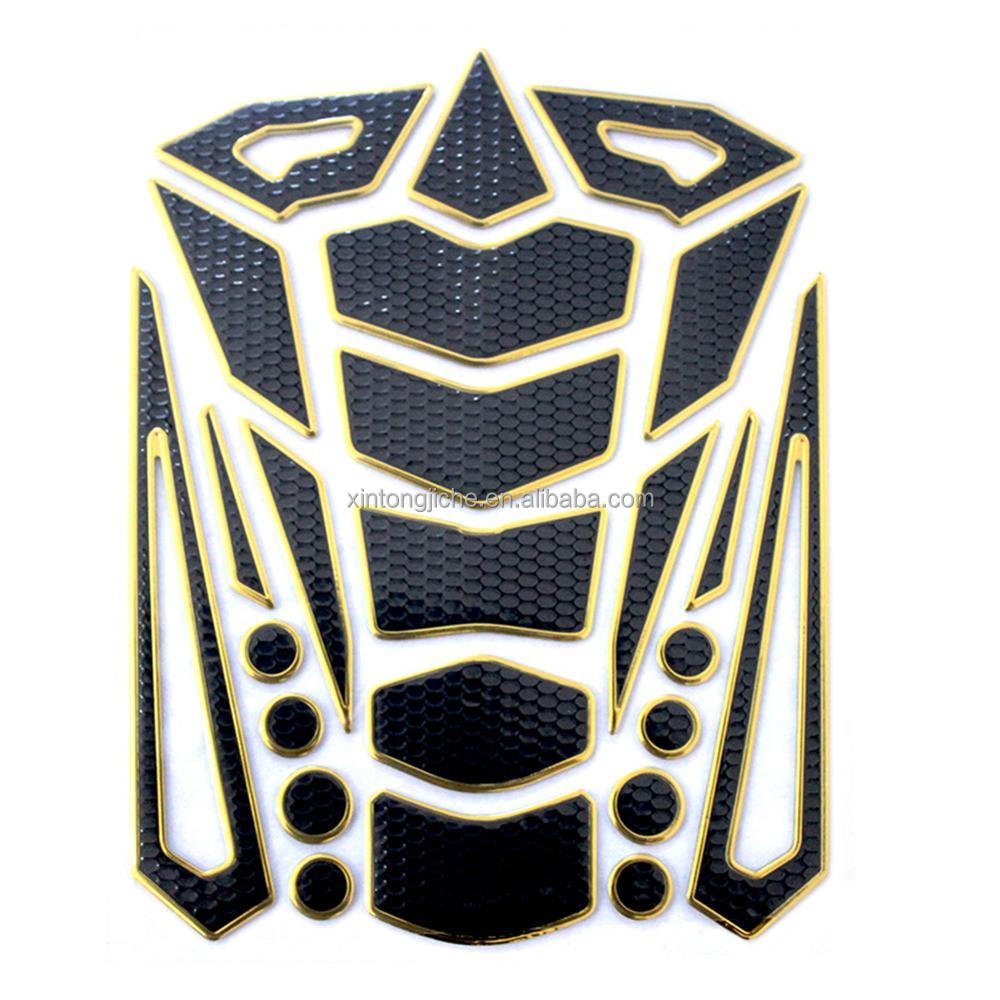Universal 3D PVC Fishbone Sticker Gas Fuel Oil Tank Pad Protector Cover Decals Motorcycle Tank Pad Sticker Accessories Parts