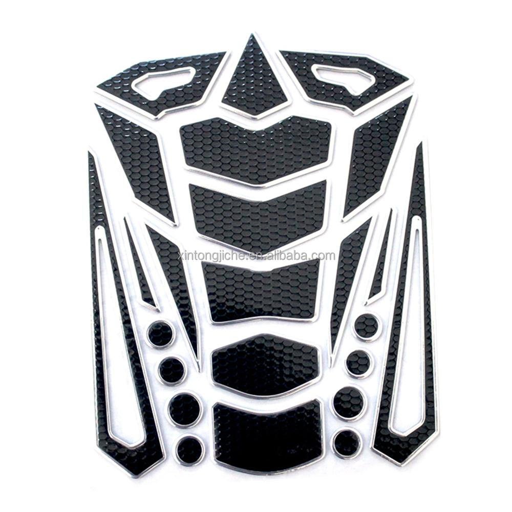 Universal 3D PVC Fishbone Sticker Gas Fuel Oil Tank Pad Protector Cover Decals Motorcycle Tank Pad Sticker Accessories Parts