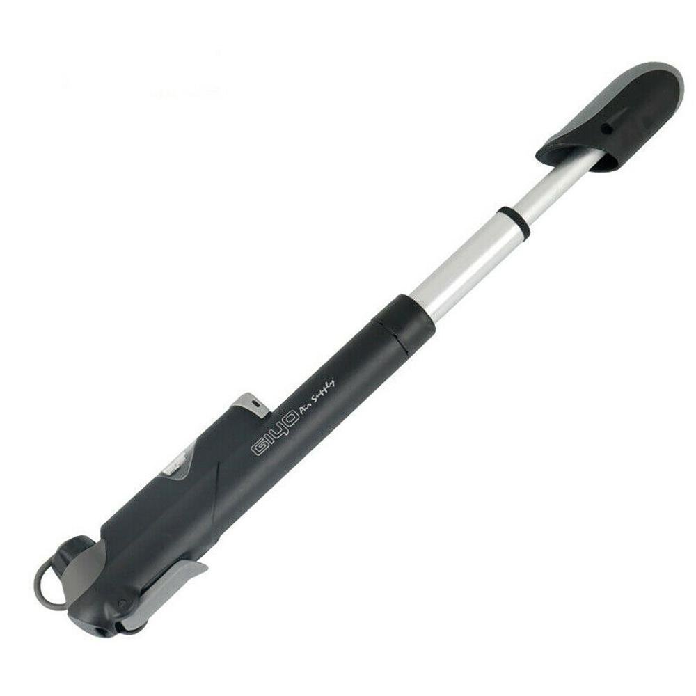 New Image Bicycle Mini Air Pump Compact Portable Road Mountain Bike Cycling Scooter Pump Pressure Gauge Bike Electric Pump Air