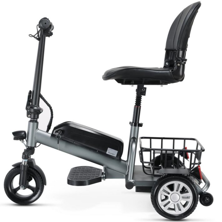 Mobility 3 wheel outdoor foldable electric scooter with seat for adult and elderly