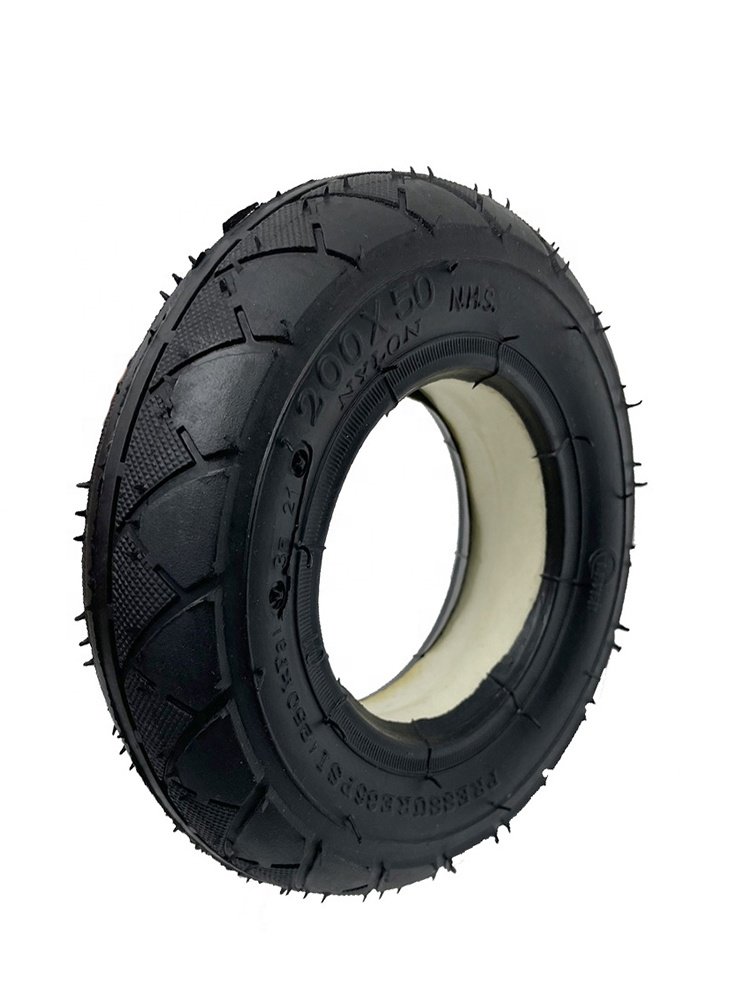 8 Inch 200x50 Solid Tire Polyurethane Foam Filled Explosion-Proof Tyre for Mini Electric Scooter Parts