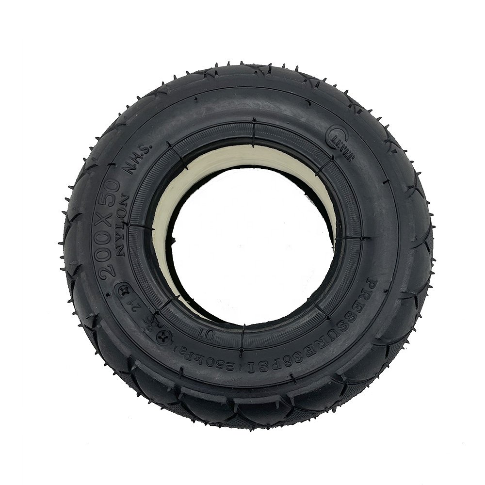 8 Inch 200x50 Solid Tire Polyurethane Foam Filled Explosion-Proof Tyre for Mini Electric Scooter Parts