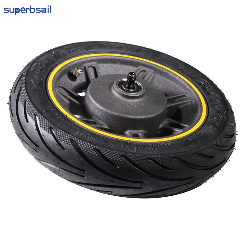 Superbsail EU stock Front Wheel For Nine-bot Max G30 G30D Kickscooter 10inch Front Wheel Hub With Vacuum Tire Spare Parts