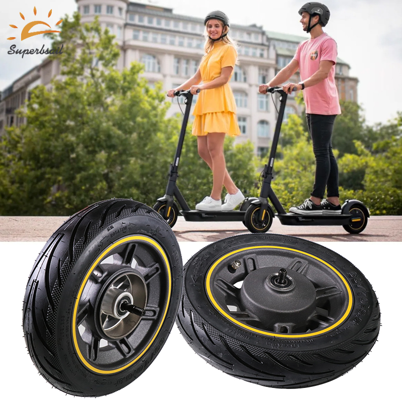 Superbsail EU stock Front Wheel For Nine-bot Max G30 G30D Kickscooter 10inch Front Wheel Hub With Vacuum Tire Spare Parts
