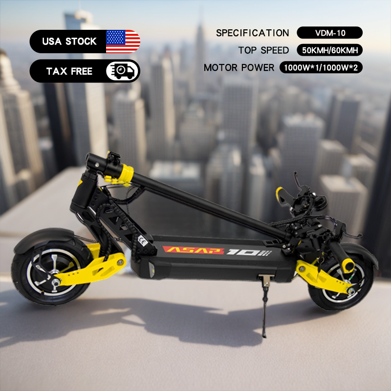 2022 Newest VDM 10 Inch Dual Motor Light Weight 52v 2000w Mobile High Quality Fast Electric scooter