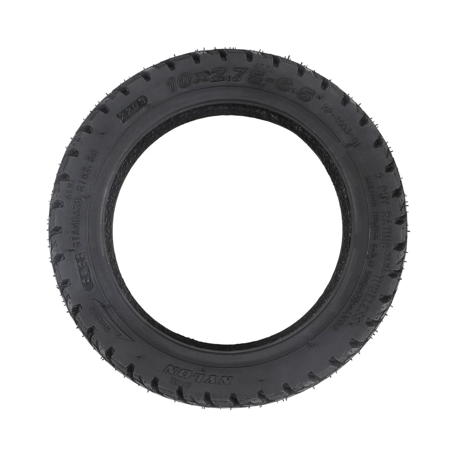 Ulip 10*2.75-6.5 Off-road Scooter Tubeless Tire 10x2.75-6.5 Vacuum Widen 10 inch Tire for Electric Scooter Parts Tyre Repairing