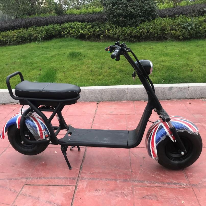 2 Wheel 60V 12Ah 1000W Electric Scooter City Coco Motorcycle With 1 Seat