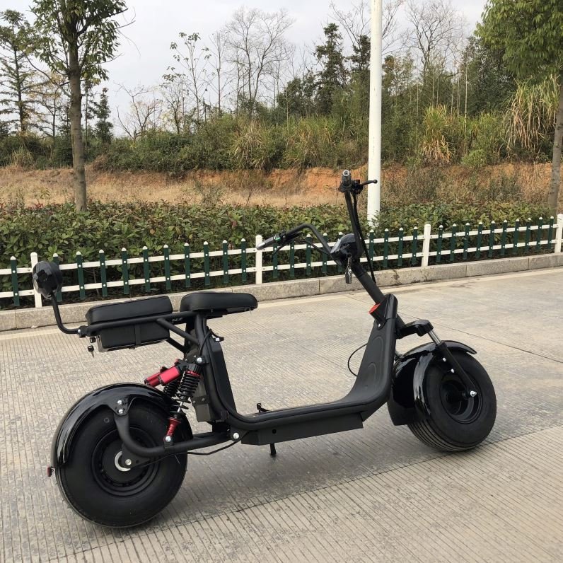 2 Wheel 60V 12Ah 1000W Electric Scooter City Coco Motorcycle With 1 Seat