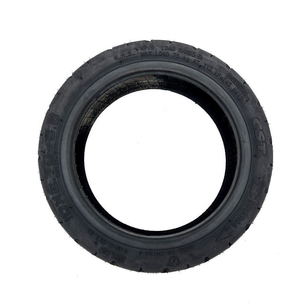 10x2.70-6.5 Tubeless Tire 10 Inch High-quality Vacuum Tyre for Electric Scooter Pneumatic Wheel Parts