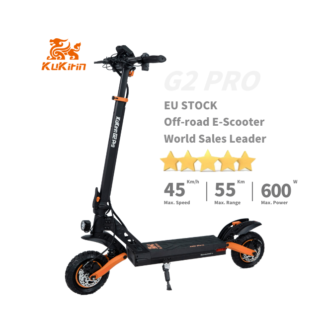 PRE ORDER EU STOCK KUGOOKIRIN G2 PRO 600W adult scooter electric motorcycles with Dual Disc Brake Front and Rear Absorption System