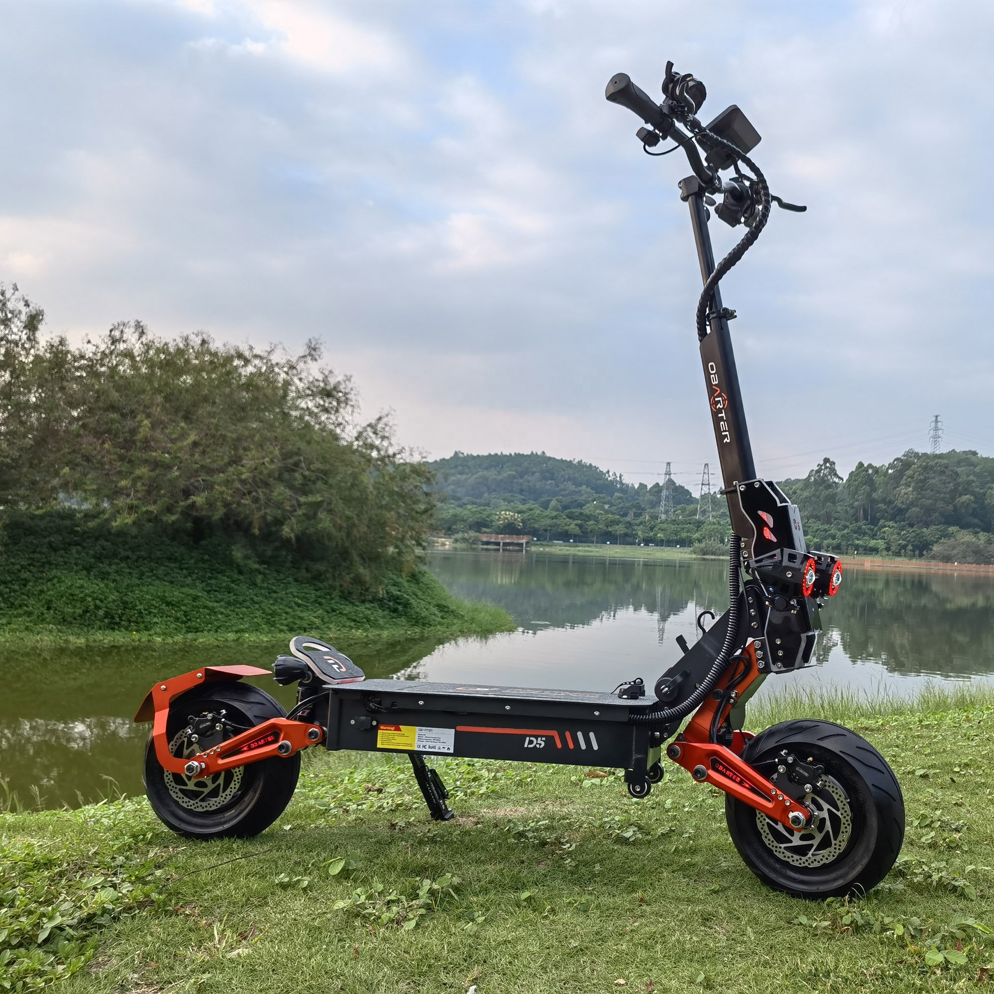 12 inch 1680Wh Obarter D5 EU warehouse USA stock adult off road electric scooter 5000w