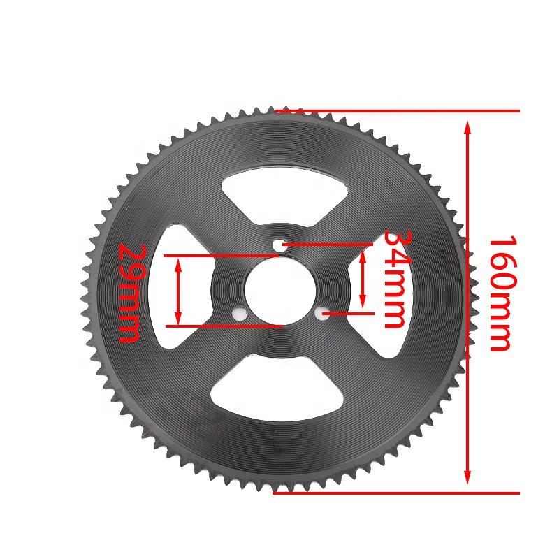 High quality 72T 29mm 25H Chain Sprocket Rear Wheel Sprocket for Motocross Mini Moto Motorcycle Electric Scooter Tricycle Parts