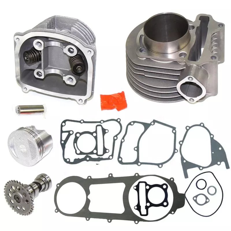 GY6 180cc Cylinder Head Kit Assy 61mm Big Bore for 152QMI 157QMJ Scooter Moped ATV Go Kart Quad