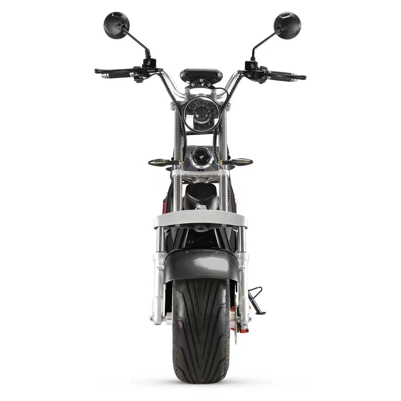 1500W classic cheap 2 seater electric scooter citycoco with two removable lithium battery slot