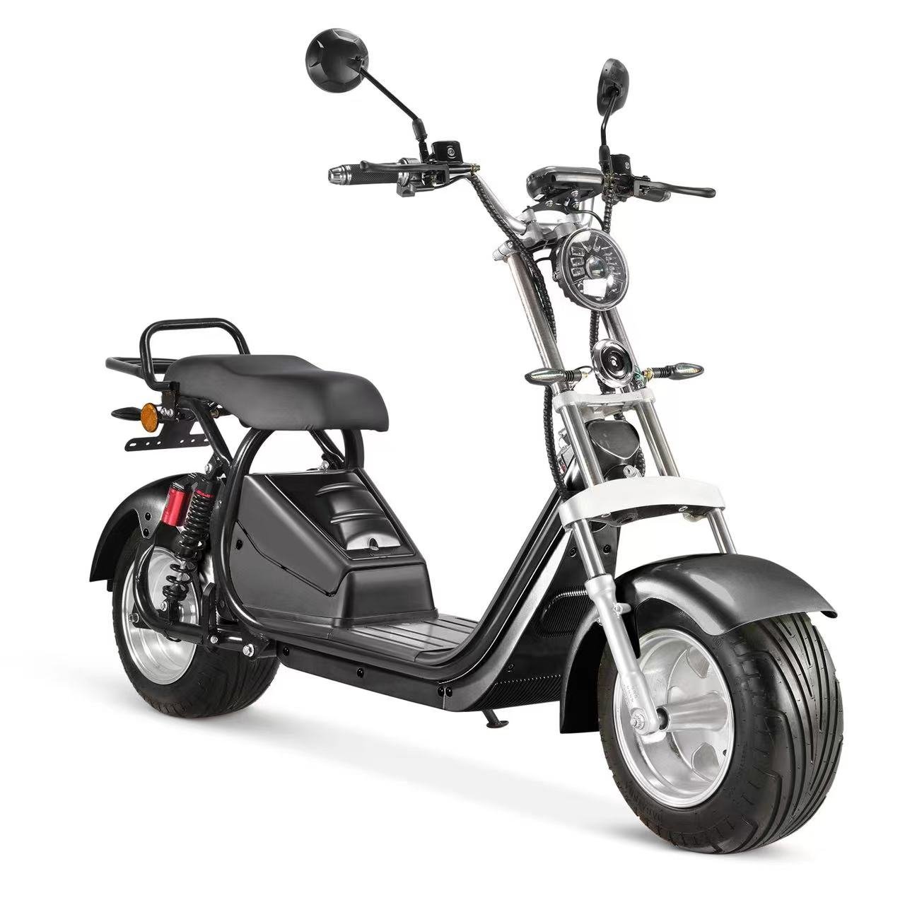 1500W classic cheap 2 seater electric scooter citycoco with two removable lithium battery slot