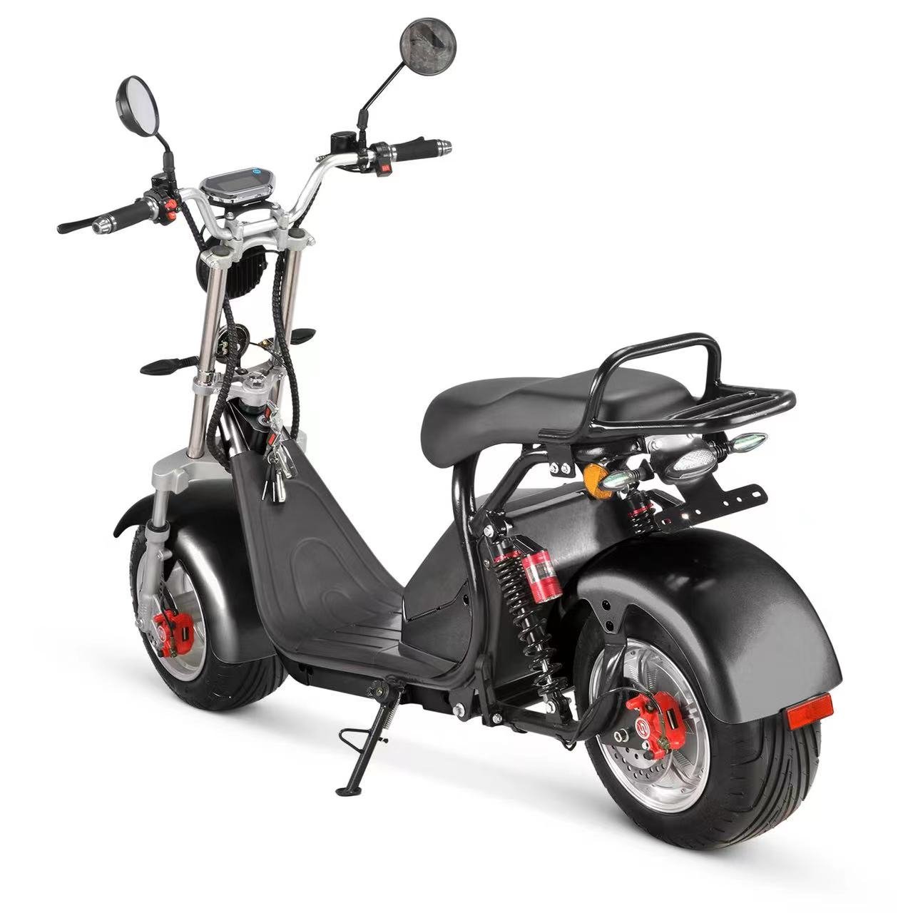 1500W classic cheap 2 seater electric scooter citycoco with two removable lithium battery slot